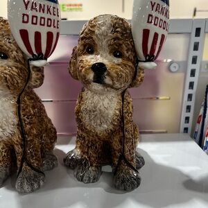BLUE SKY Charming Patriotic LABRADOODLE Figurine